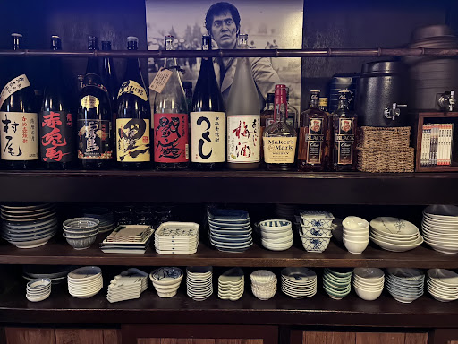店内の酒棚